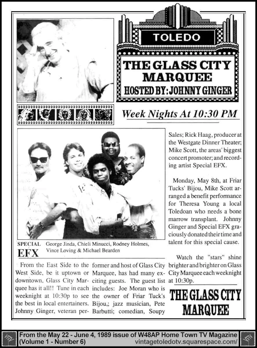 Glass City Marquee (Johnny Ginger & Special EFX) 5/22/89