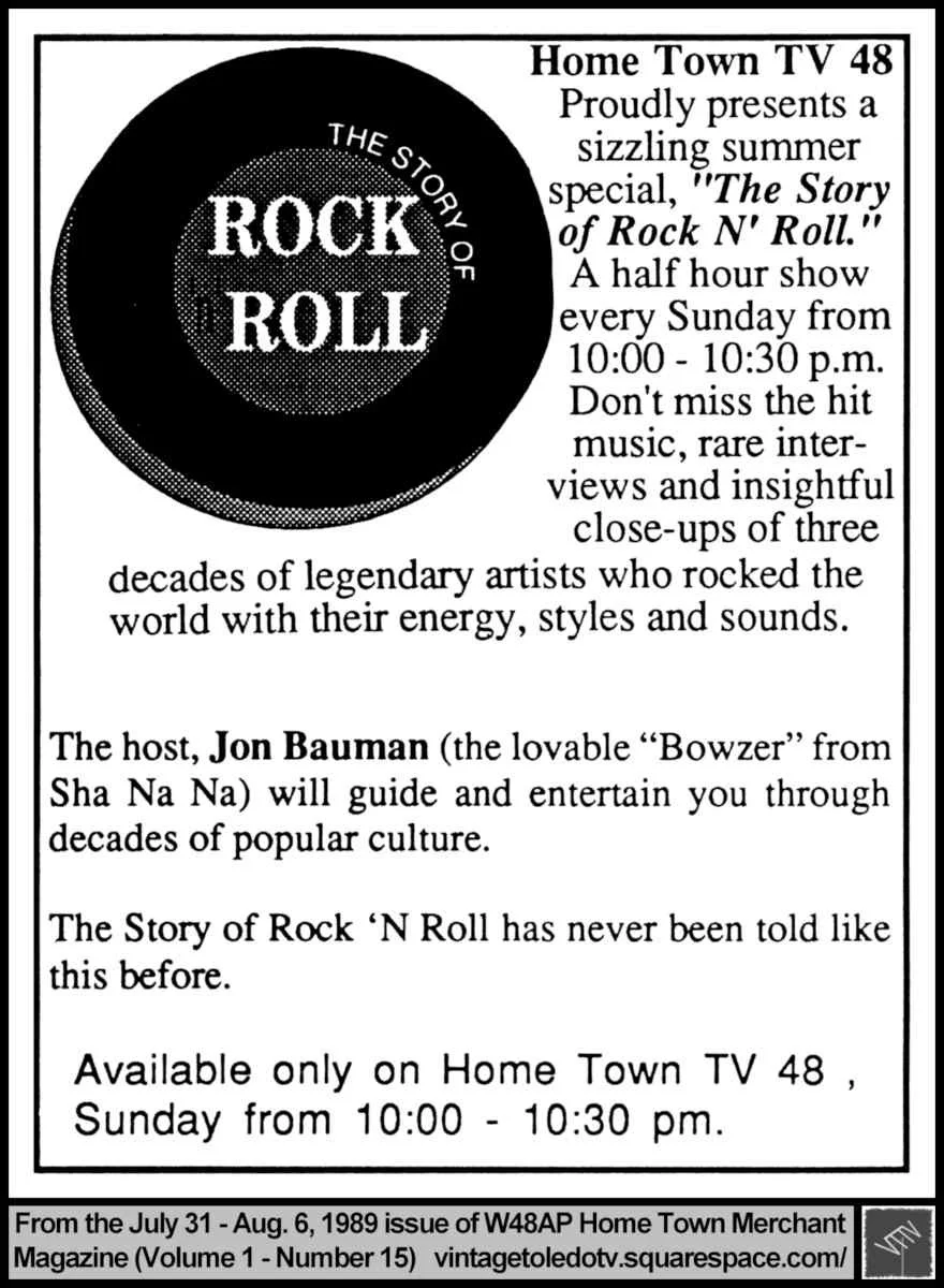 The Story of Rock 'n' Roll 7/31/89