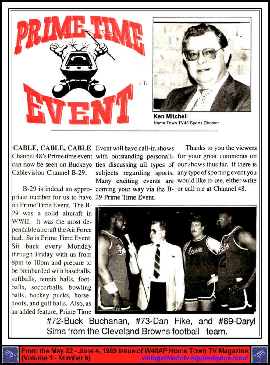 Prime Time Event (Ken Mitchell & Cleveland Browns) 5/22/89