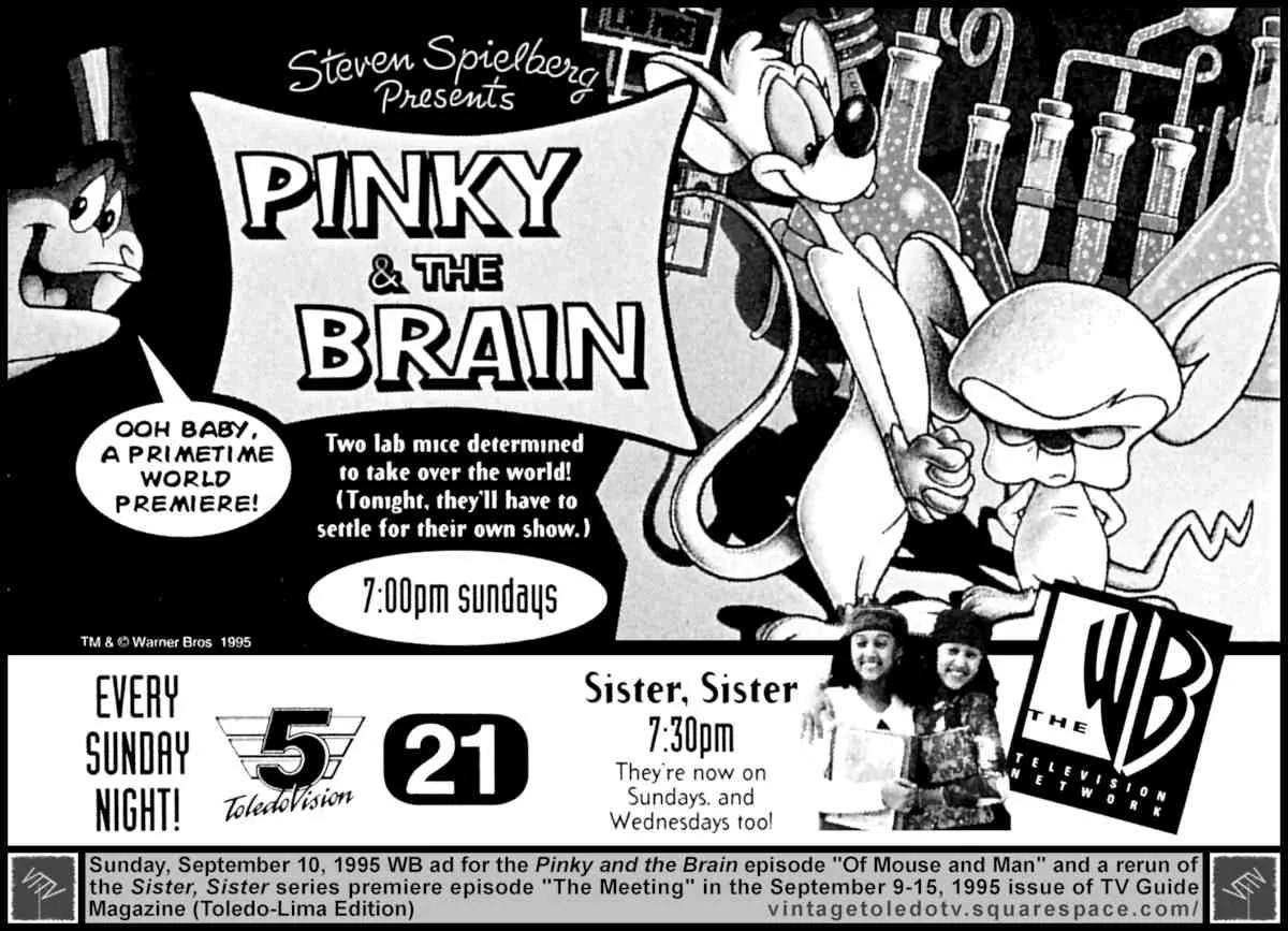Pinky and the Brain "Of Mouse and Man" (Sun 9/10/95)