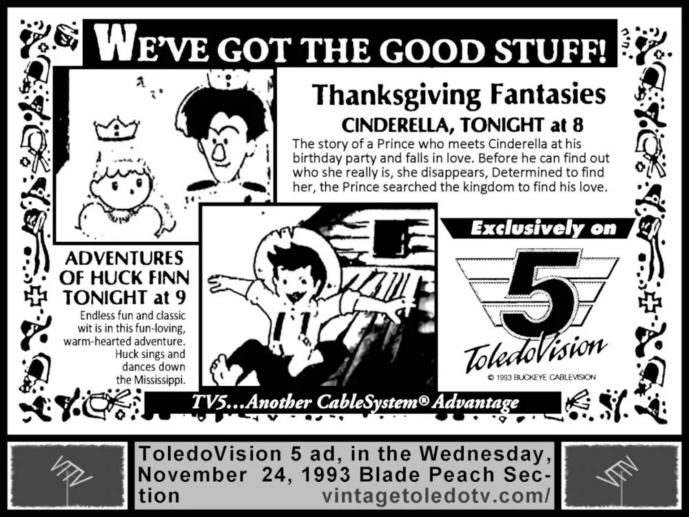 We've Got the Good Stuff! Thanksgiving Fantasies on TV 5 (Wed 11/24/93)