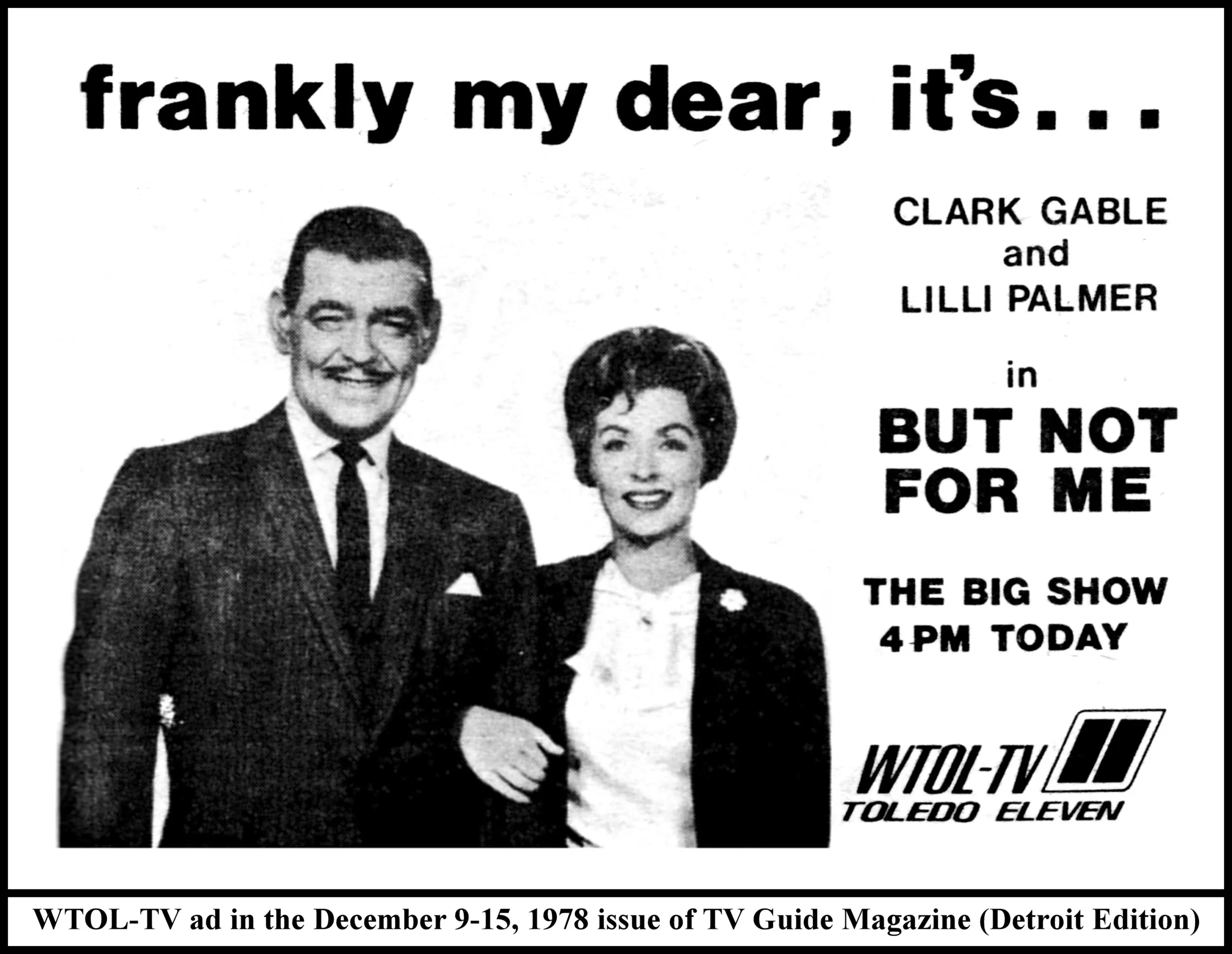 "But Not For Me" on The Big Show (Thu. 12/14/78 ad in TV Guide)
