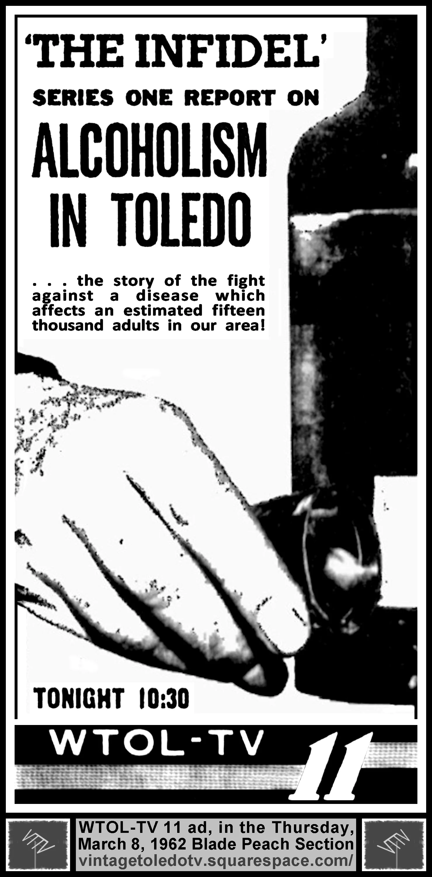 Series One: The Infidel (Thu. 3/8/62 ad in The Peach Section)