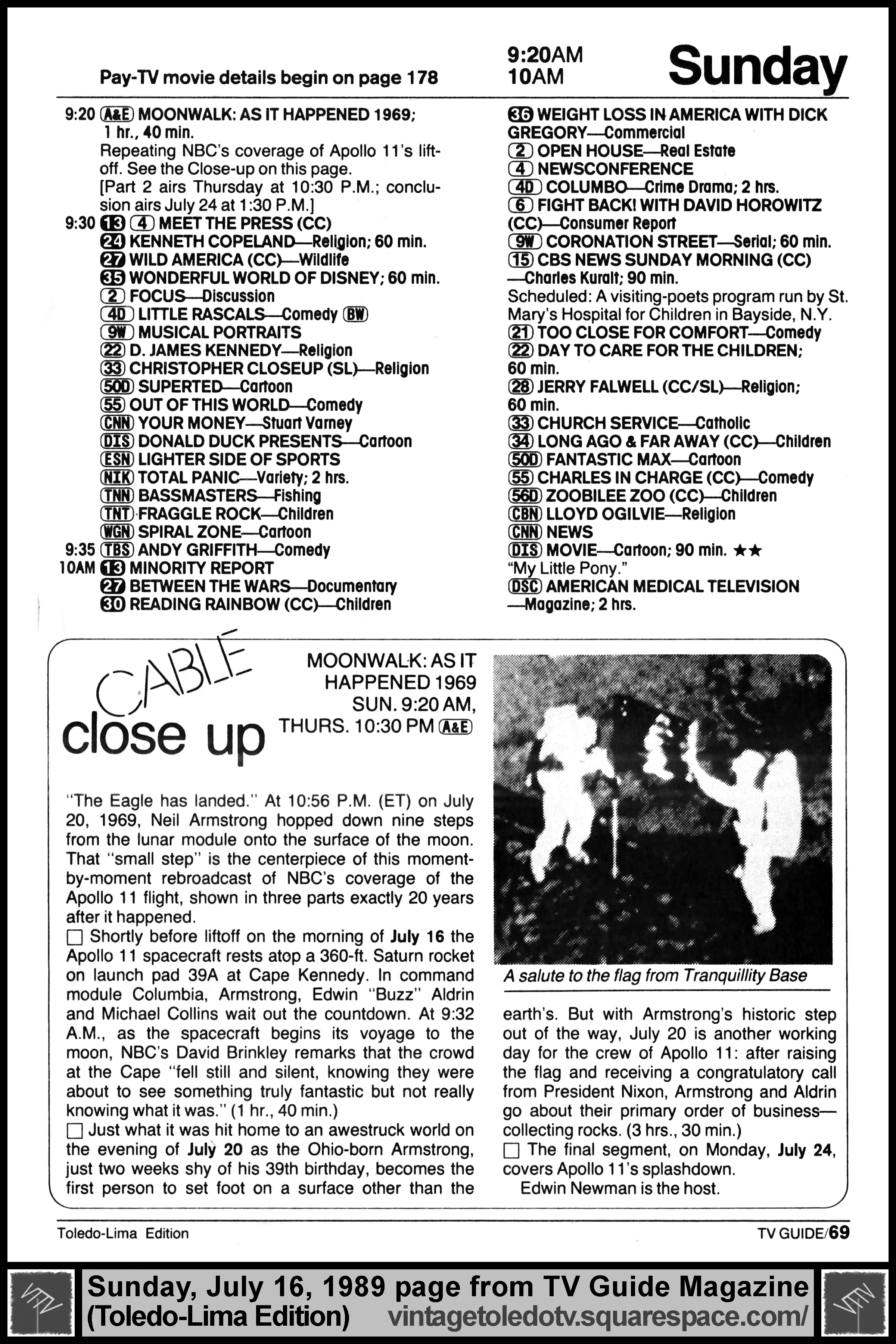 July 15-21, 1989 TV Guide Magazine (Detroit edition) page 69