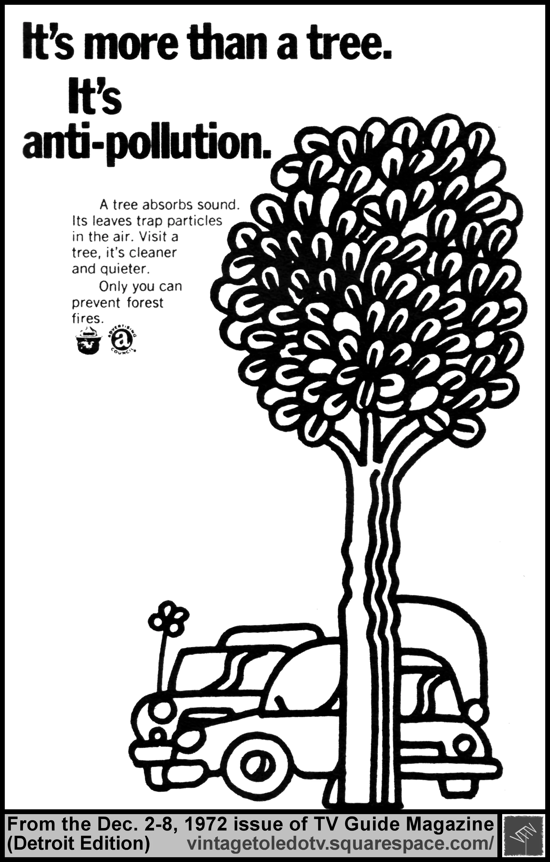 It's more than a tree... (Mon. 2/4/72 PSA in TV Guide)