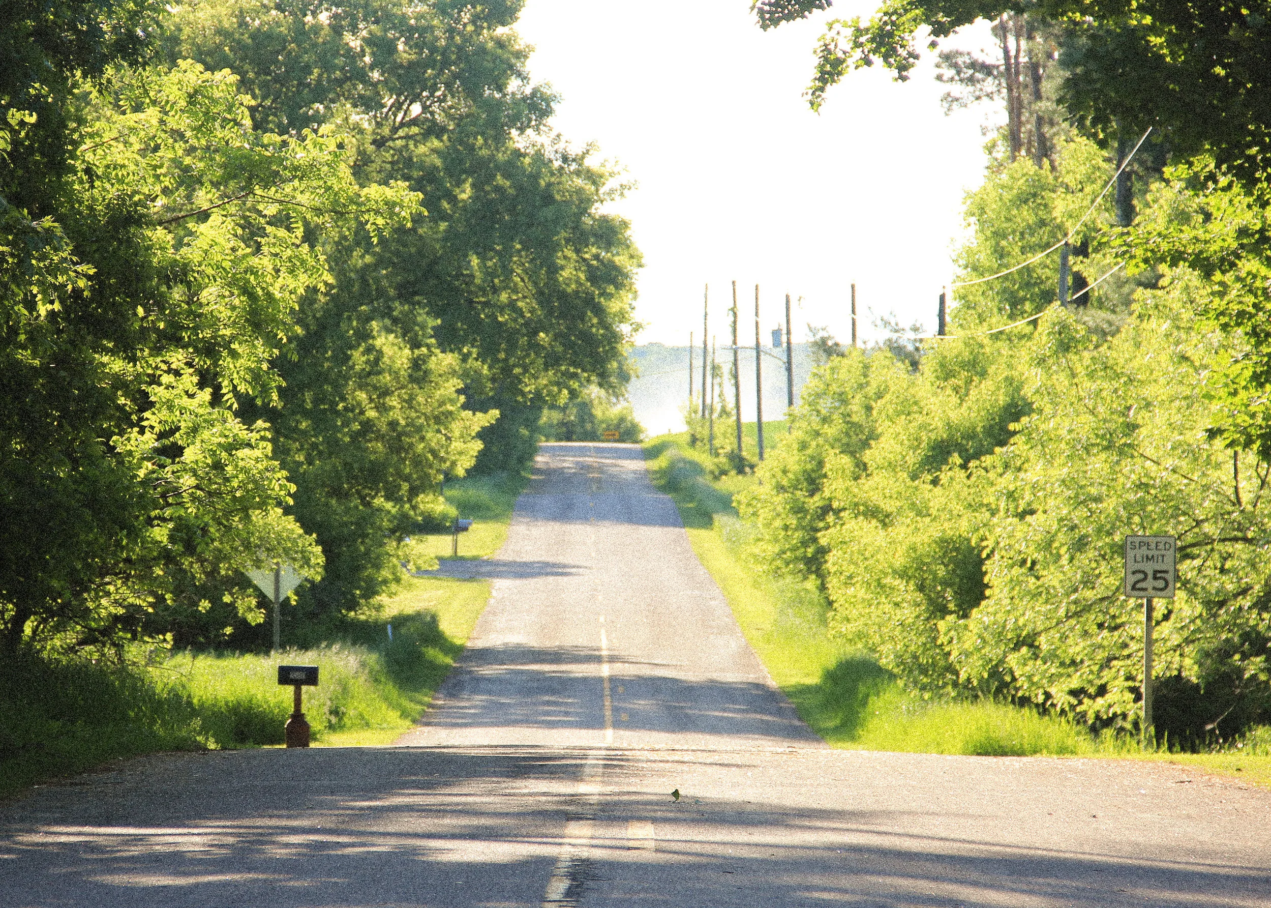 High Street curves to County Hwy SS