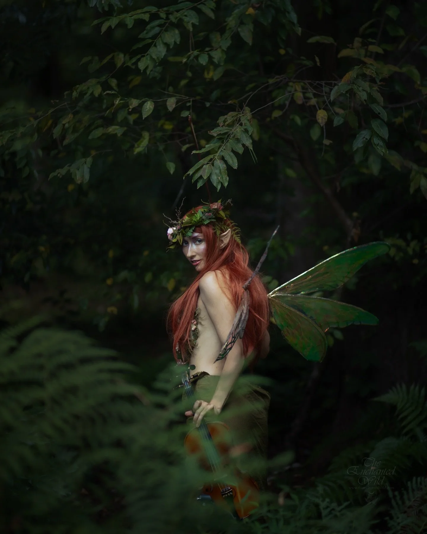 The delicate dance between summer and autumn, heat-drenched sun spots and leaves turning golden. Our Lughnasadh faerie twirls amid the garden&rsquo;s lingering greenery and blooming orange flowers. 
Another perfect day celebrating our changing landsc