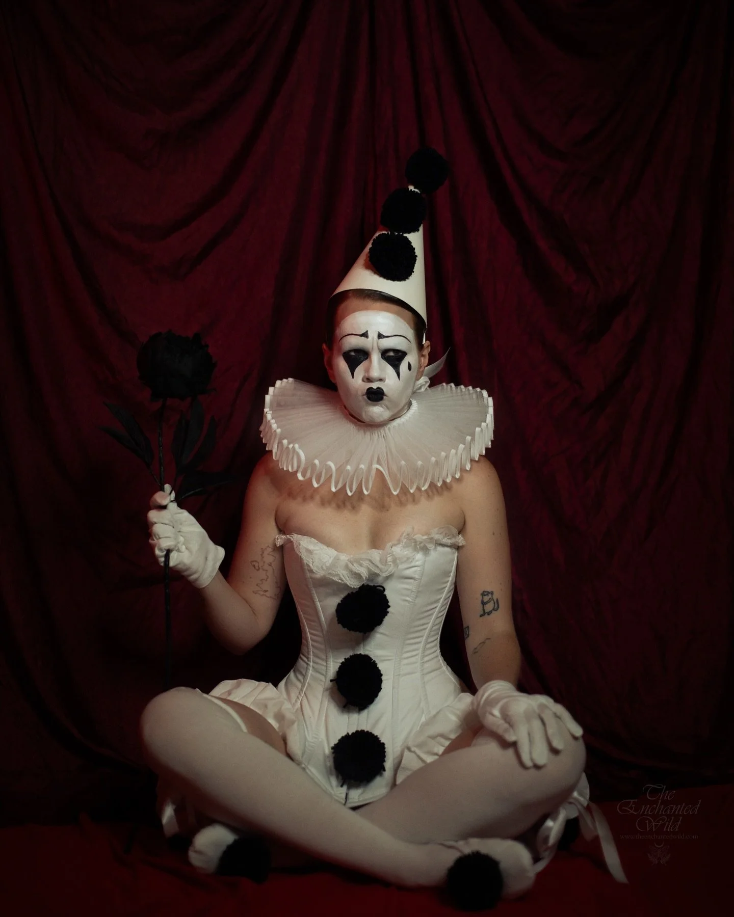 It&rsquo;s the time of year we don costumes to express another side of ourselves. Some just for fun, some to embody something deeper. @owlista has had the vision for quite a while to create this Pierrot character, allowing herself to &ldquo;find her 