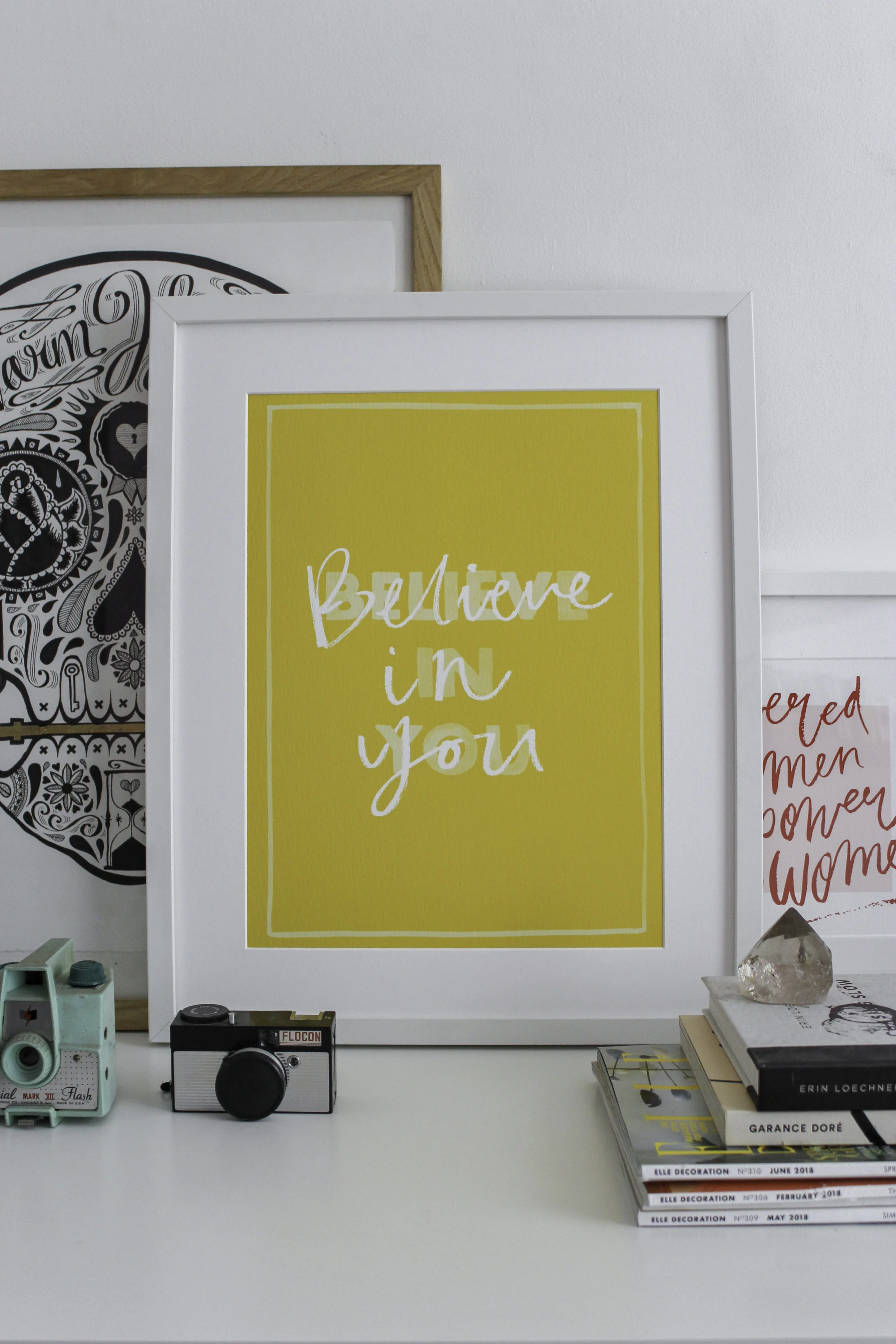 believe in yourself art print ashley le quere