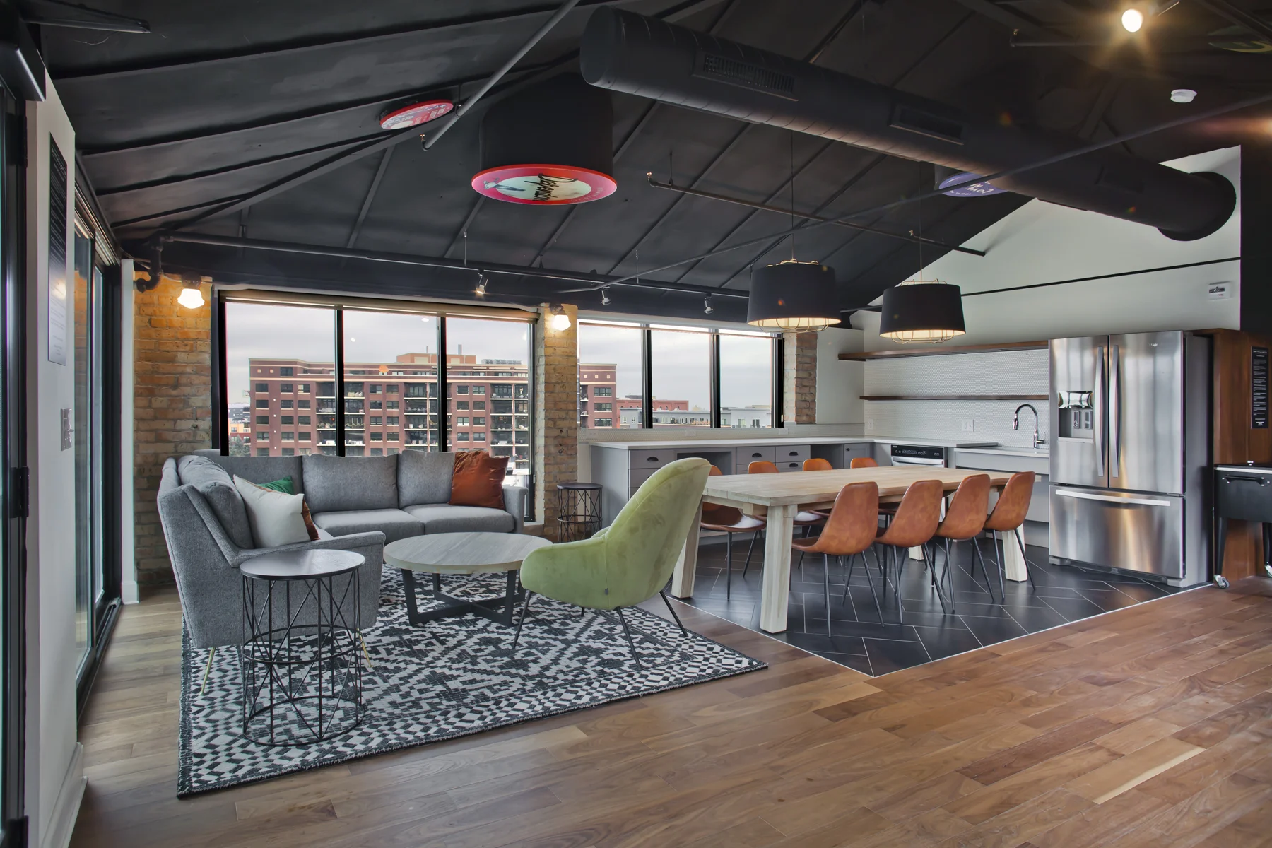 Rooftop common area.
