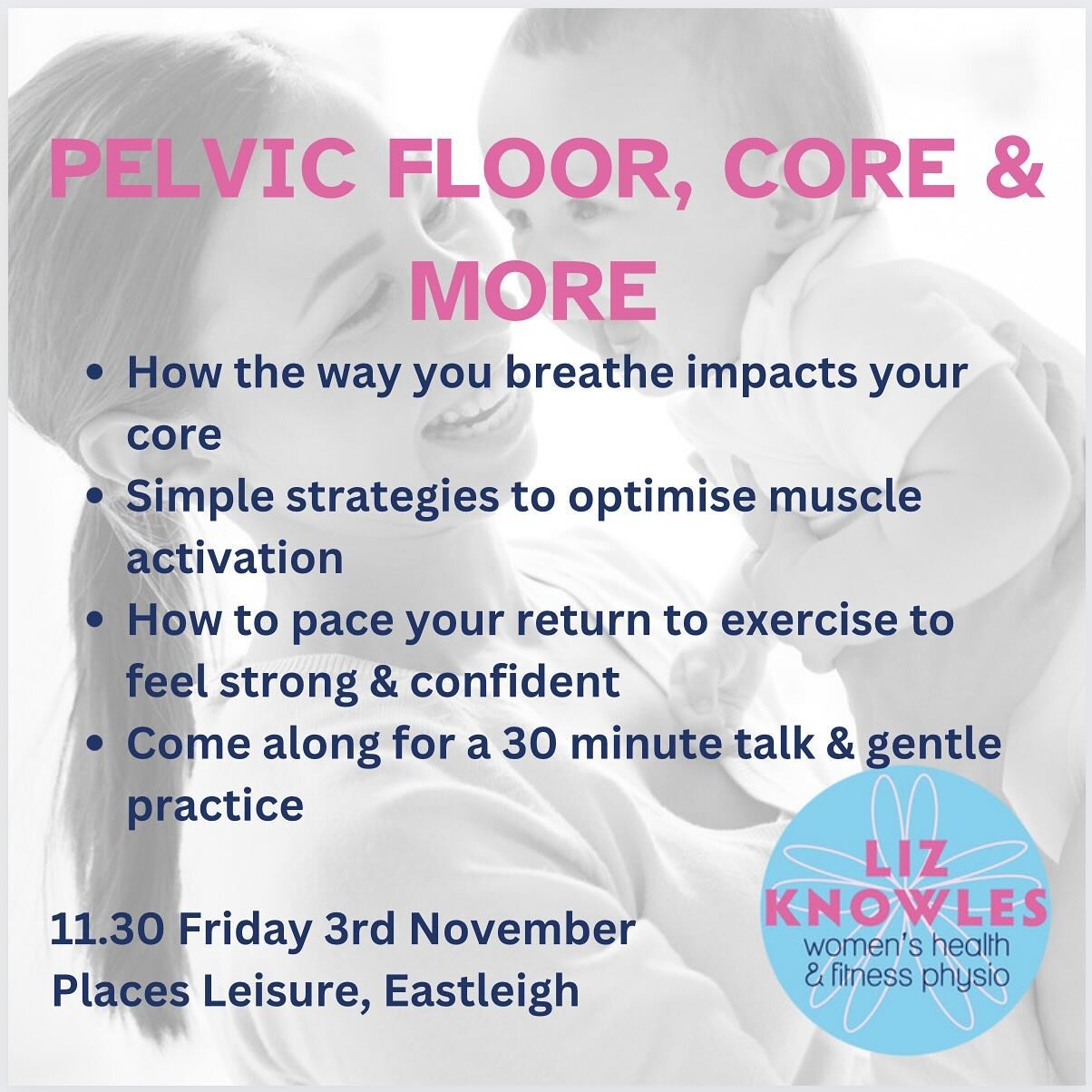 I&rsquo;m going to be hanging out at @placesleisureeastleigh this Friday at their Parent and Baby Wellbeing event. It&rsquo;s 10-1pm and tickets are just &pound;5.50 for the whole thing-they&rsquo;ve got lots to offer from classes to amazing local bu