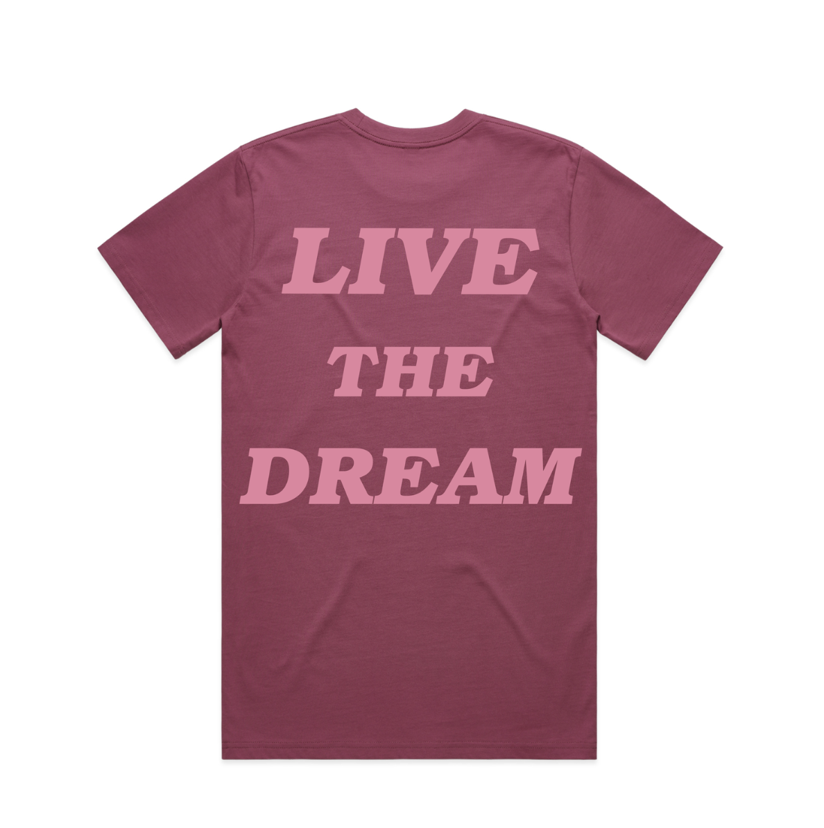 BC "Live The Dream" Tee Berry Back.png