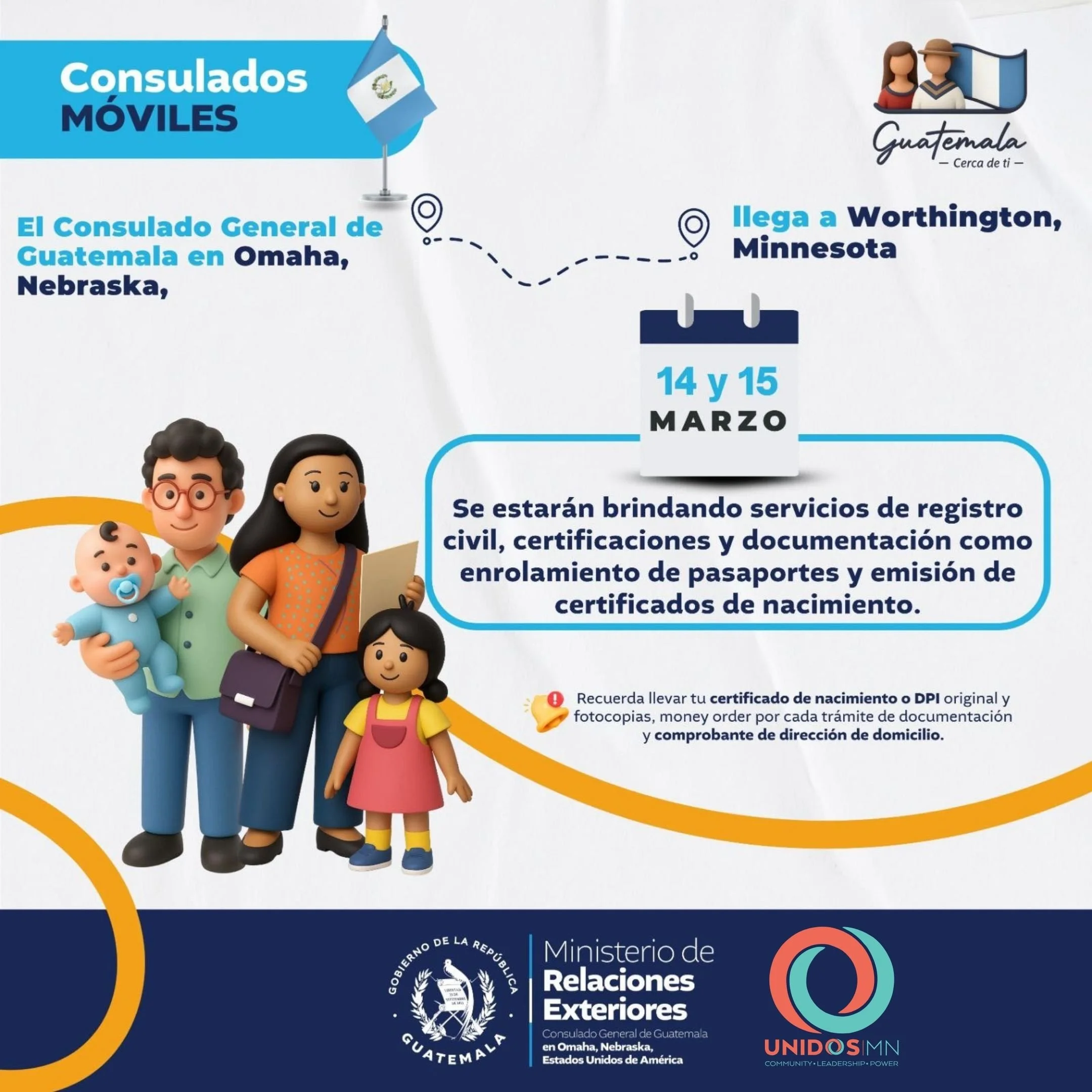 Consulado de Guatemala Llega a Worthington, MN!