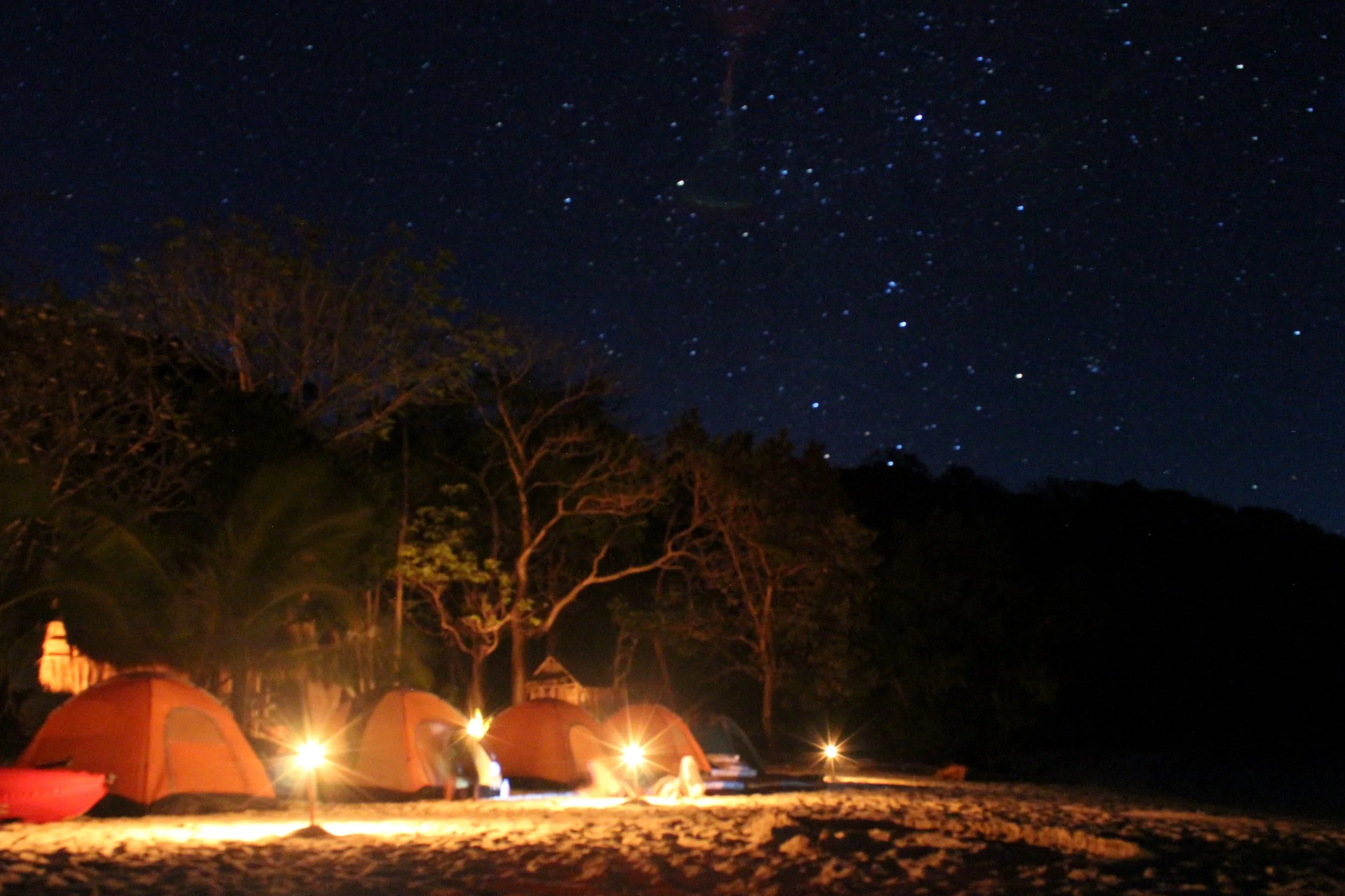 Our campsite night 1. Photo credit Janine Johnson