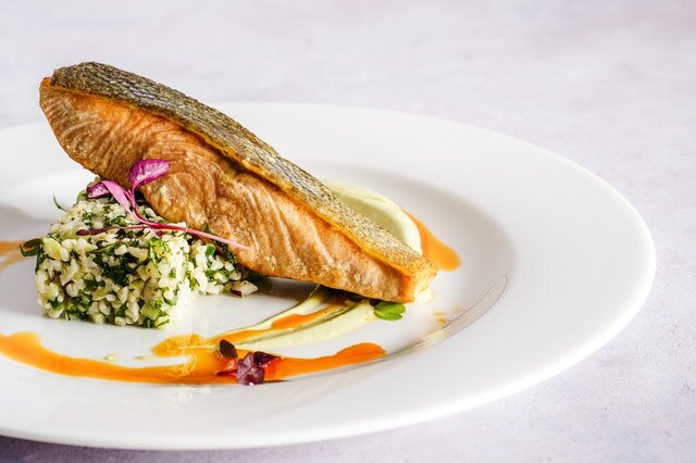 fish on the plate