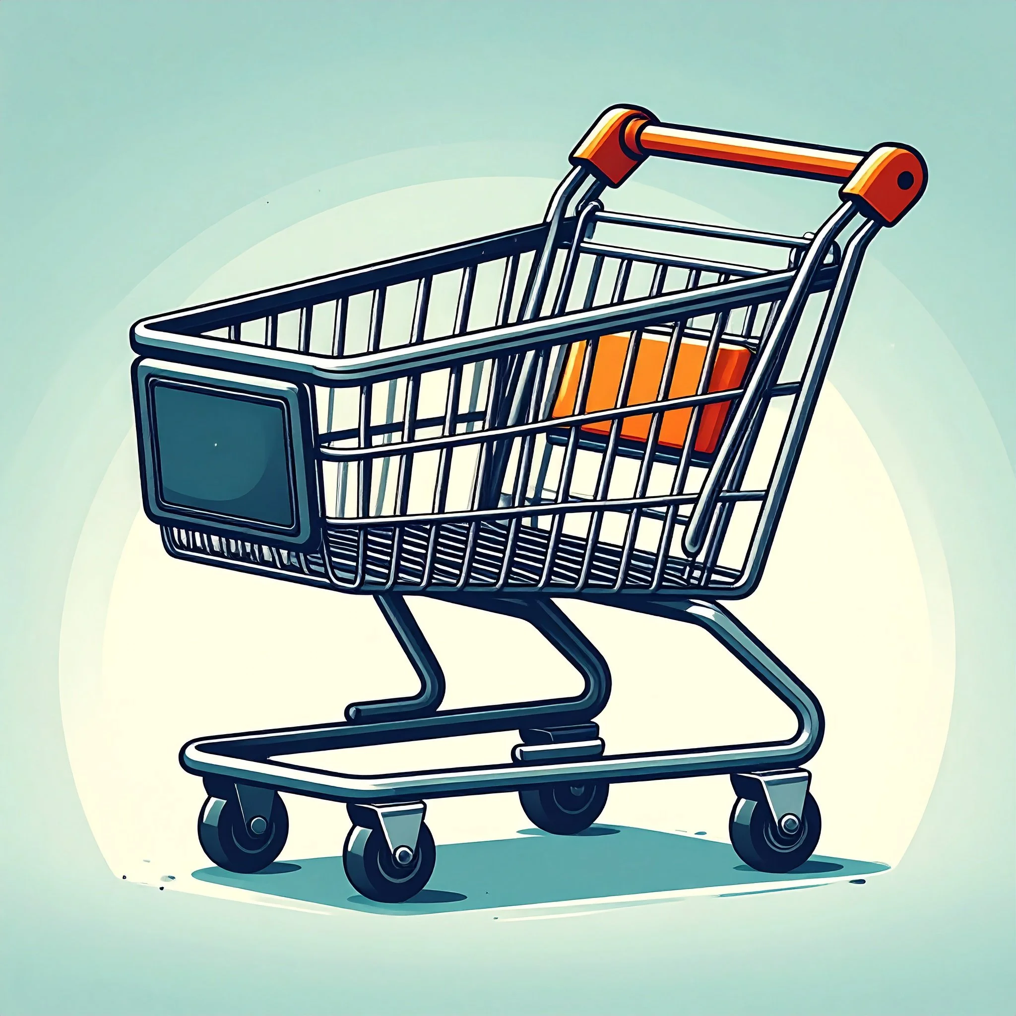 Firefly_shopping cart, illustrative flat style 681620.jpg