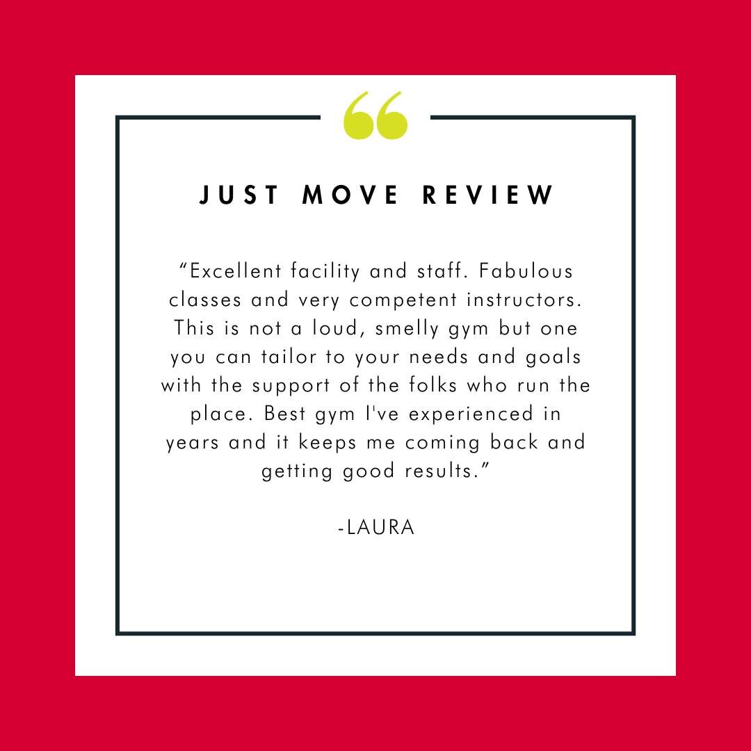 🌟 We're thrilled to share this glowing review from one of our amazing members! 🌟 Just Move is more than a place to work out &ndash; it's a community where everyone supports and motivates each other. From the knowledgeable trainers to the welcoming 