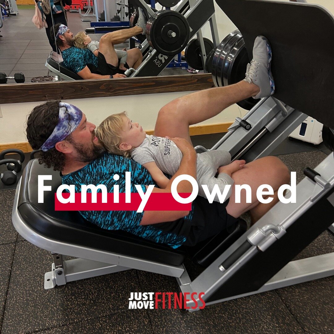 🤣 When we say family-owned and operated, we mean you might just catch toddlers crushing it on the leg press or Dad doing push-ups during the kids' ballet classes on the studio side! 🏋️&zwj;♂️💼 Join our fit fam and get ready for some serious family