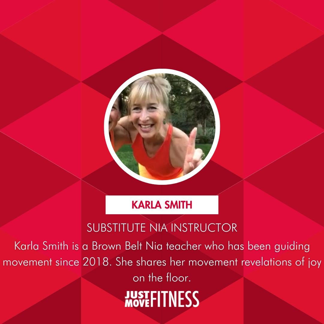 Meet Karla Smith, our vibrant Nia sub, and brown belt level instructor! 💃 With a passion for movement and a heart full of joy, Karla brings her unique energy to every class, inspiring us to dance through life with purpose. Join Karla on the dance fl