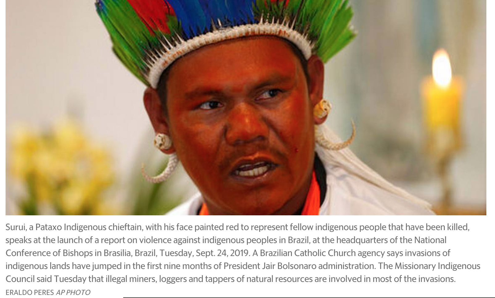 Surui a Pataxo Indigenous chieftain.jpg