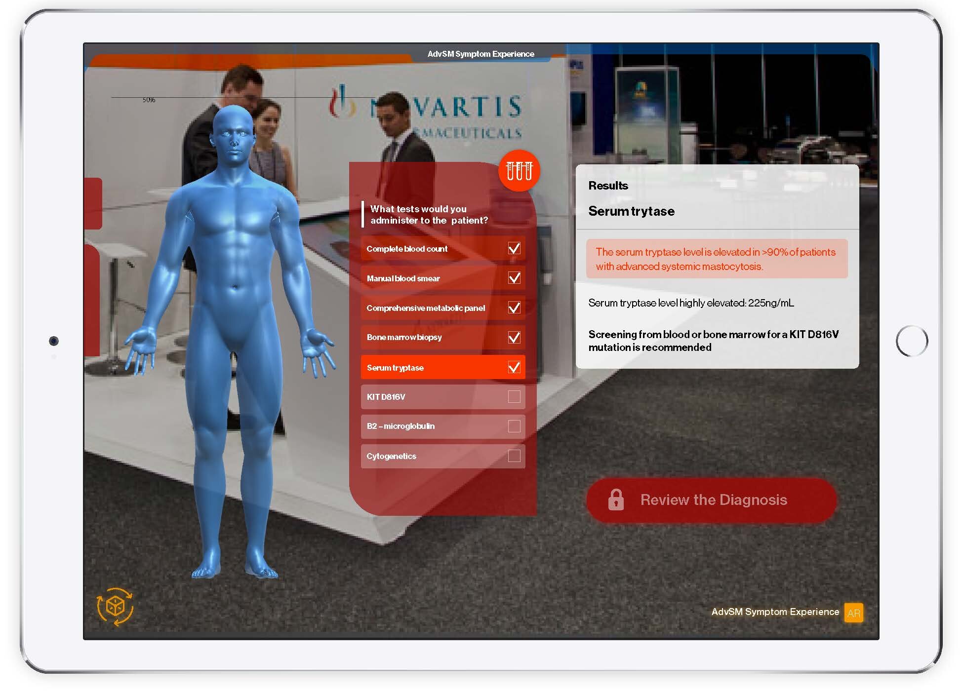 Advanced Systemic Mastocytosis Symptom Experience Augmented Reality (Copy)