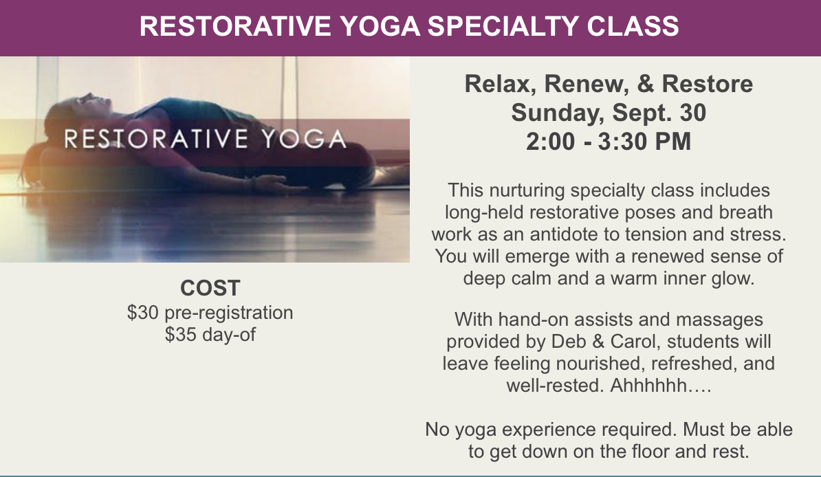 Restorative Specialty Class