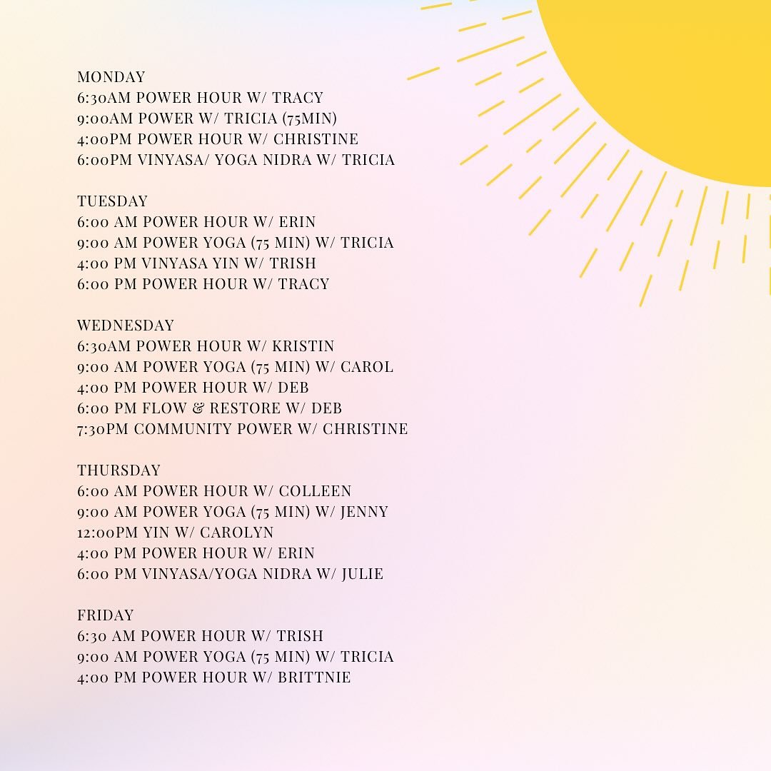 Have a wonderful week! 🐘🌳☀️
&bull;
&bull;
&bull;
#ety #elephanttreeyoga #ipswichma #ipswichyoga #northshore #northshorema #northshoreyoga #northshoremayoga #poweryoga #power #vinyasa