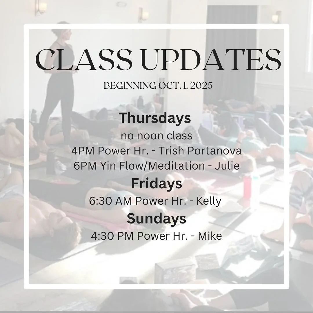 Please note these schedule changes for fall! 🐘🌳🍂
&bull;
&bull;
&bull;
#ety #elephanttreeyoga #ipswichma #ipswichyoga #northshore #northshorema #northshoreyoga #northshoremayoga #poweryoga #power #vinyasa
