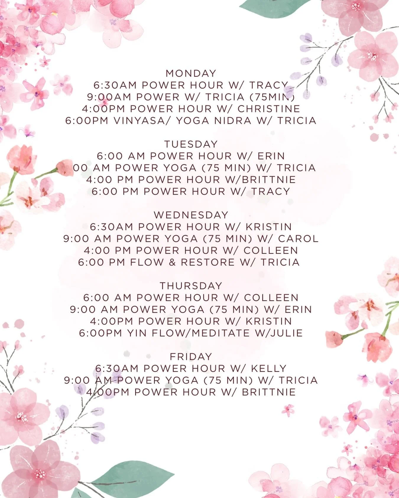 It&rsquo;s looking like a beautiful week ahead! Take some time on the mat with us! And don&rsquo;t forget about mom&mdash;gift cards available just in time for Mother&rsquo;s Day!🐘🌳🌷
&bull;
&bull;
&bull;
#ety #elephanttreeyoga #ipswichma #ipswichy