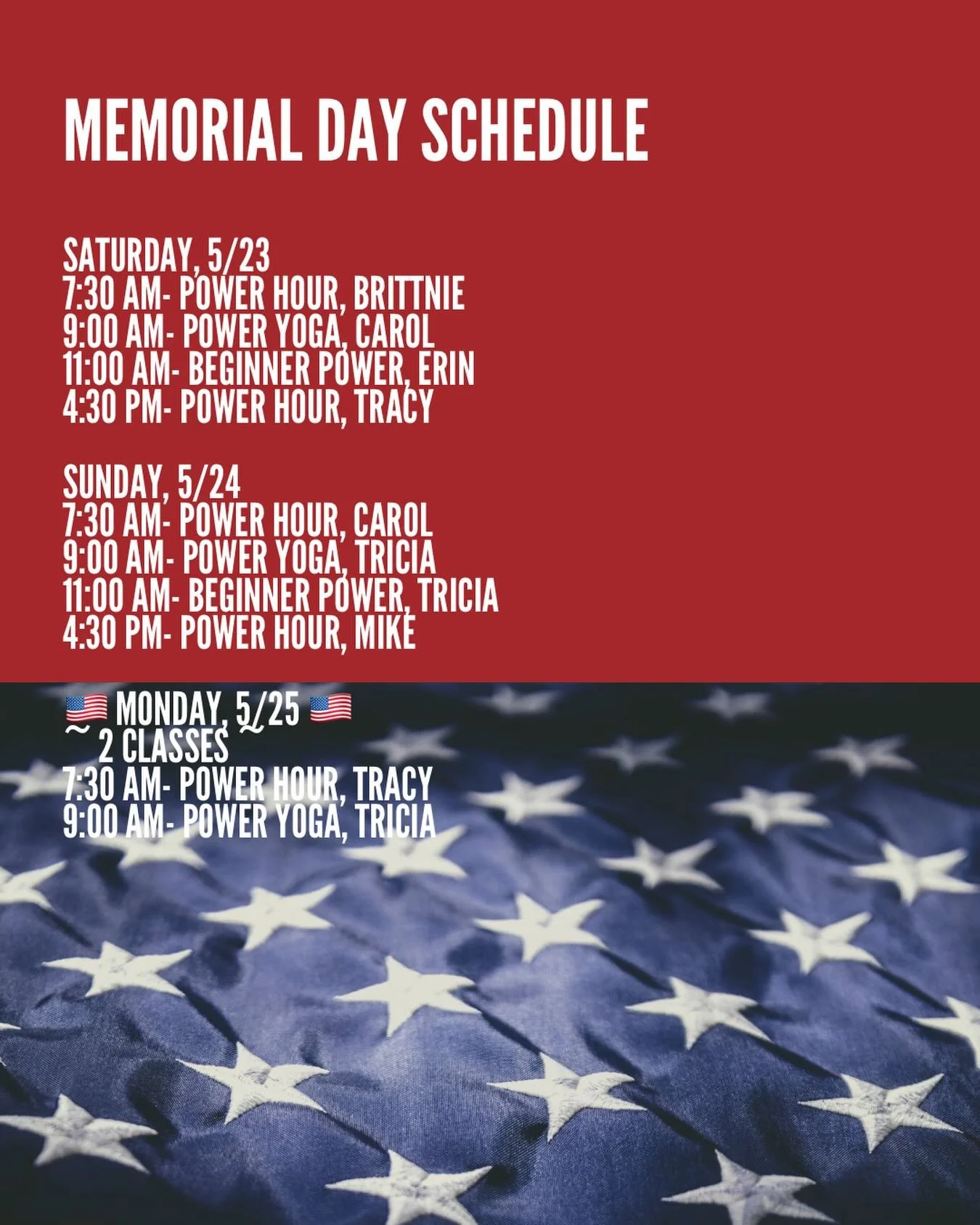 Join us this long weekend and don&rsquo;t forget to take time to reflect and honor those who gave their all for others🐘🌳🇺🇸 
&bull;
&bull;
&bull;
#ety #elephanttreeyoga #ipswichma #ipswichyoga #northshore northshorema northshoreyoga northshoremayo