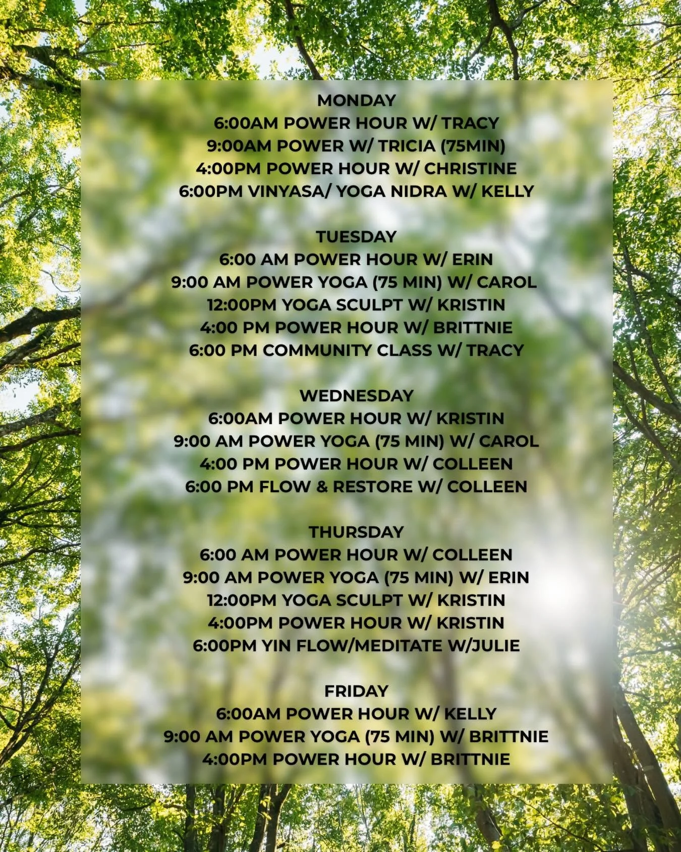 It&rsquo;s looking like a beautiful week ahead! ☀️Make it even better with some yoga!🐘🌳
&bull;
&bull;
&bull;
#ety #elephanttreeyoga #ipswichma #ipswichyoga #northshore northshorema northshoreyoga northshoremayoga poweryoga power vinyasa