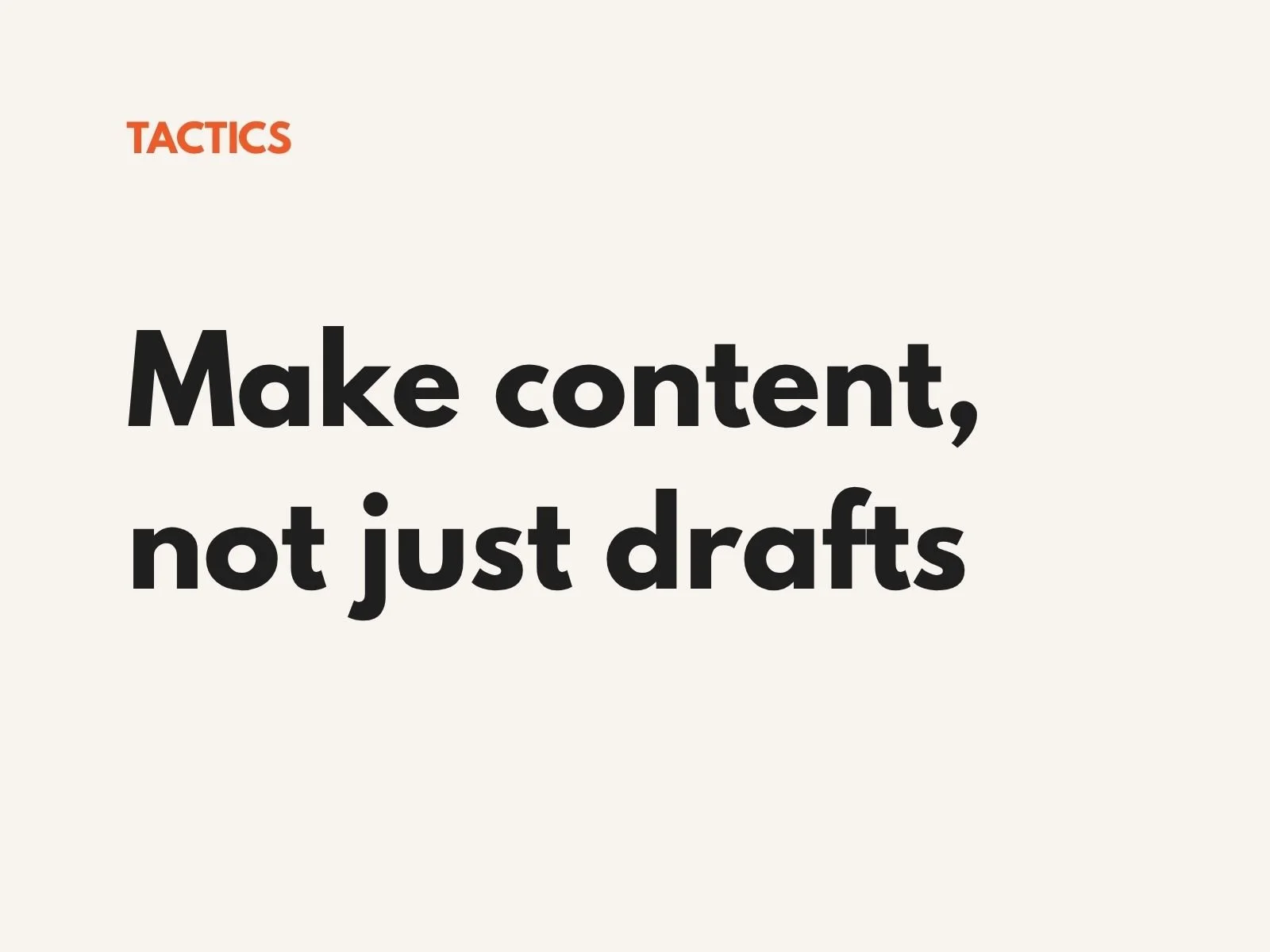 How to Finish the Content You Start
