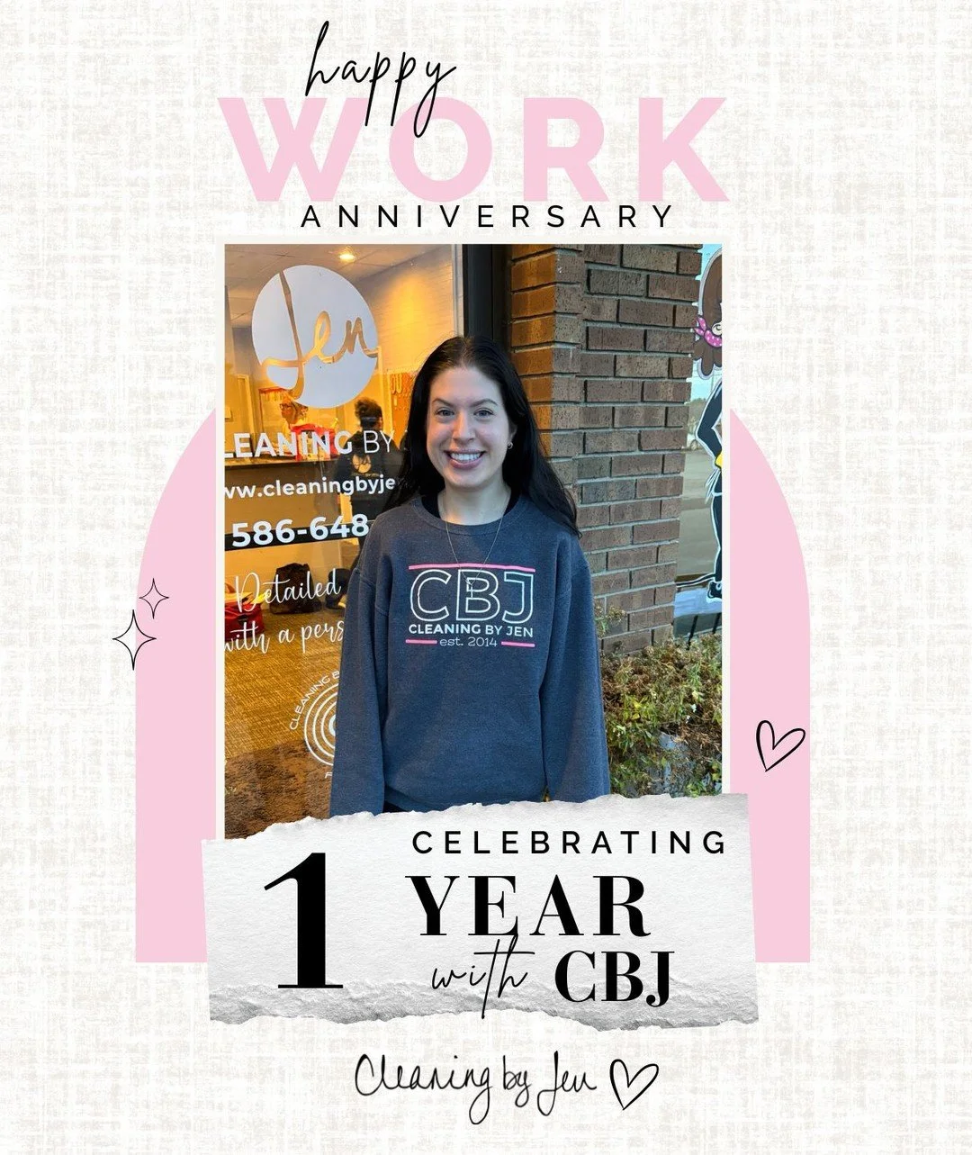 Happy 1-Year Anniversary to Deanna! 🥳

Deanna was with CBJ in the past, and she quickly realized she missed us. We were thrilled to welcome her back! She has such a bubbly personality, is super friendly, and always seems to have a smile on her face.