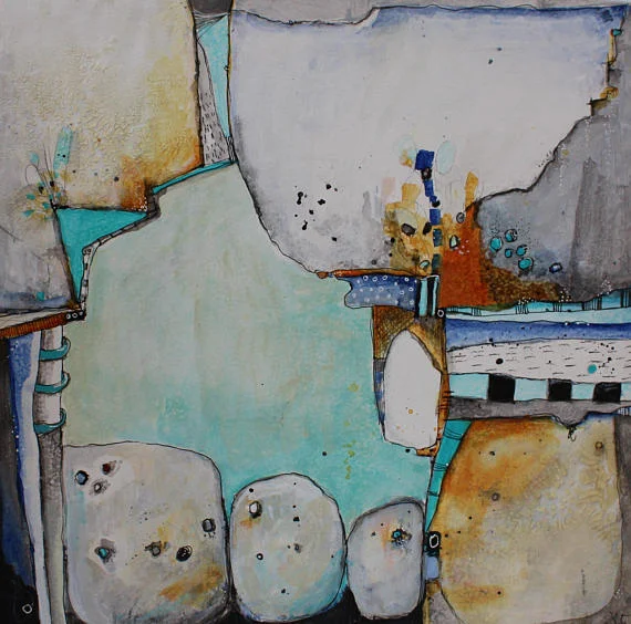 Beyond the Border Abstract Zen Painting — Jodi Ohl