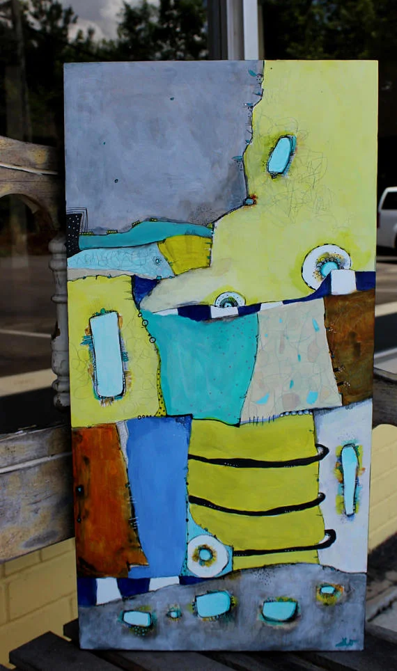 The Fabric of My Life Abstract Zen Painting — Jodi Ohl