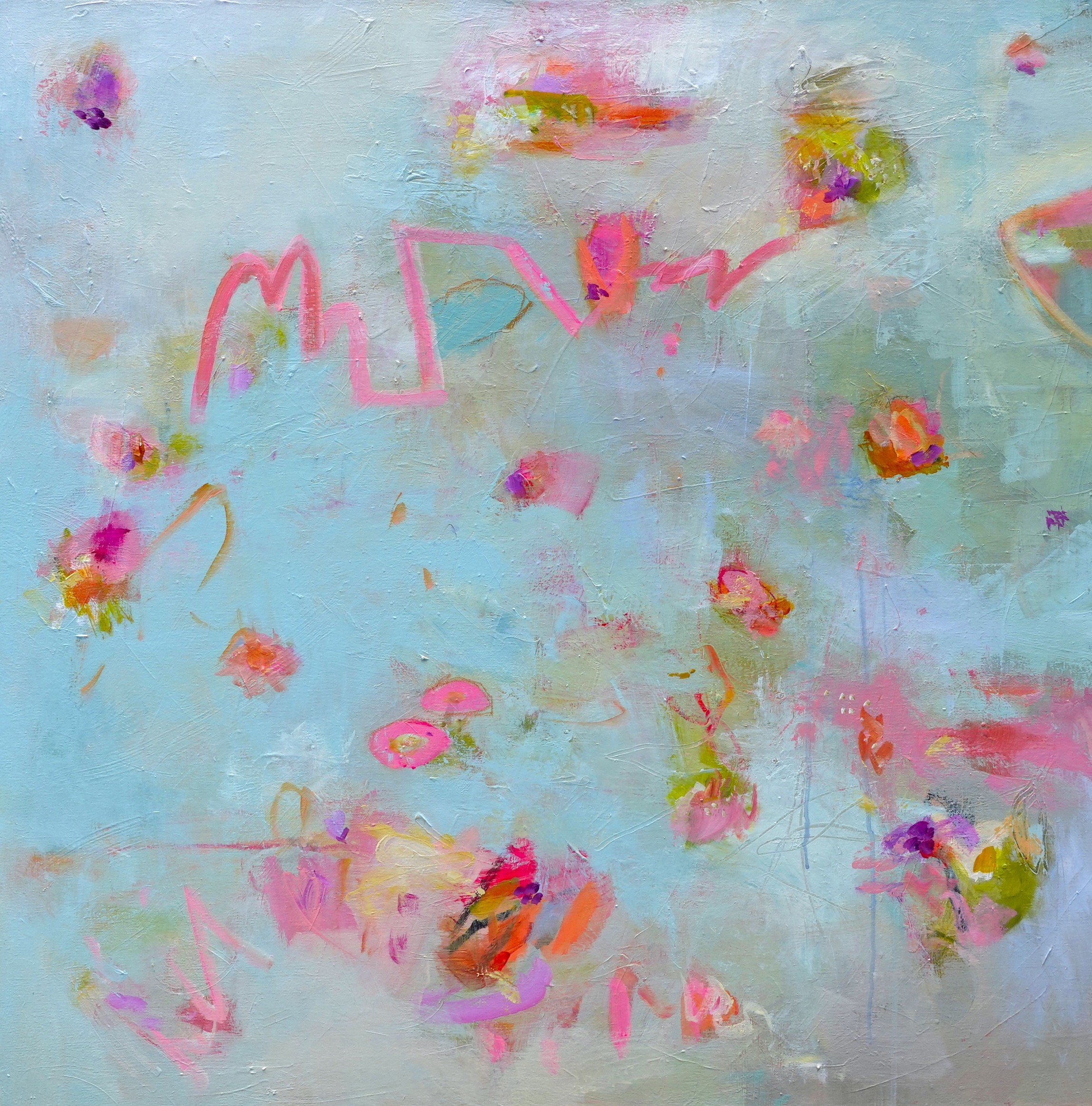 abstract painting class in New Orleans with artist Jodi Ohl