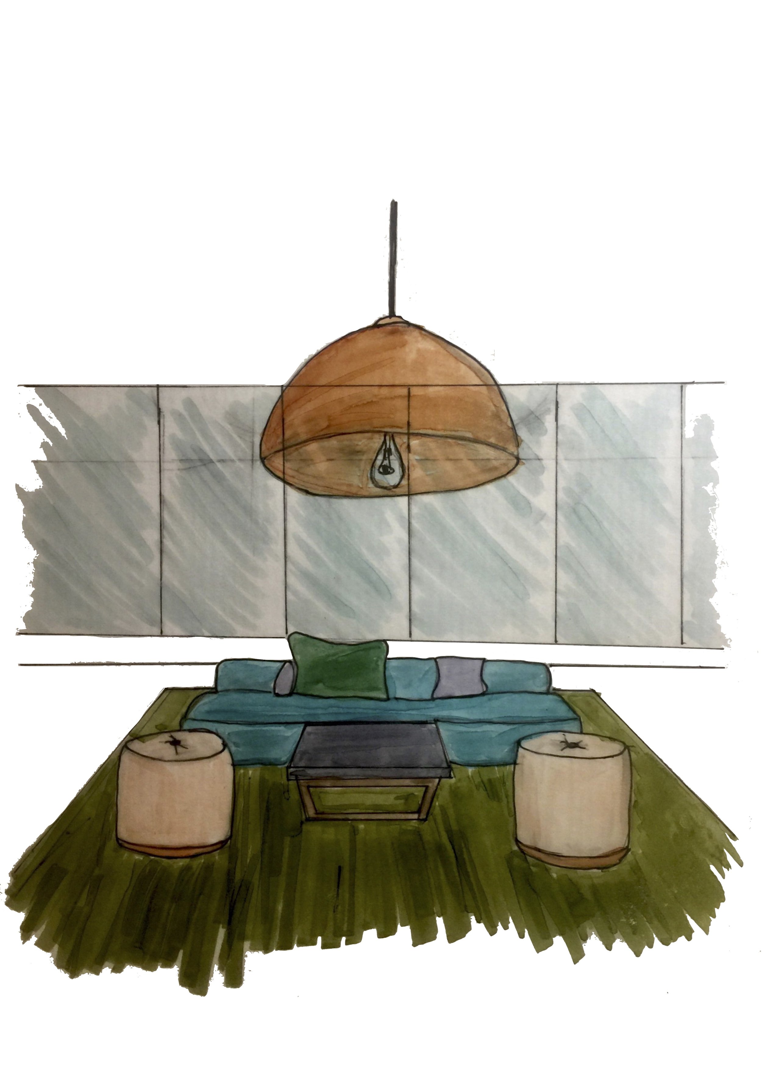 Concept Lounge Sketch