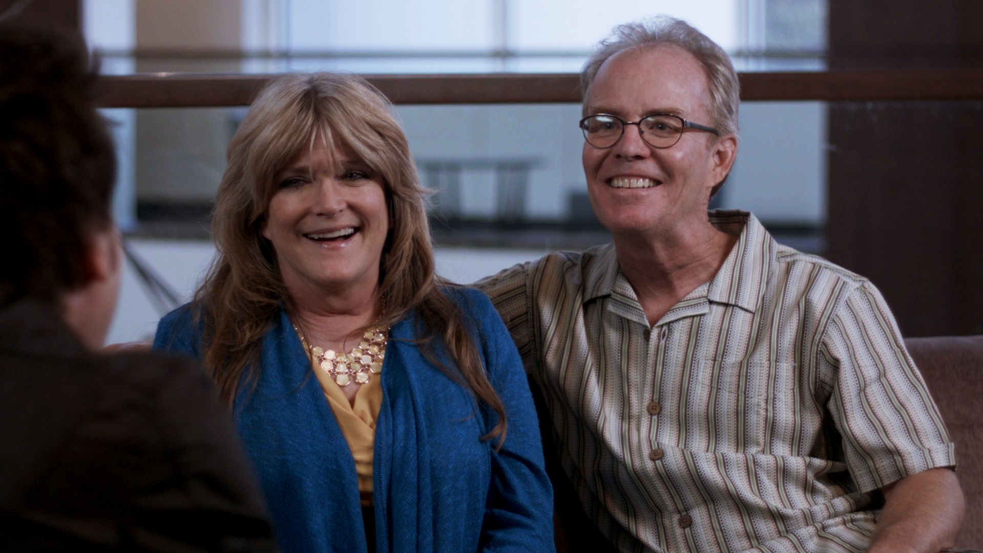 SUSAN OLSEN AND MIKE LOOKINLAND, ACTORS, THE BRADY BUNCH