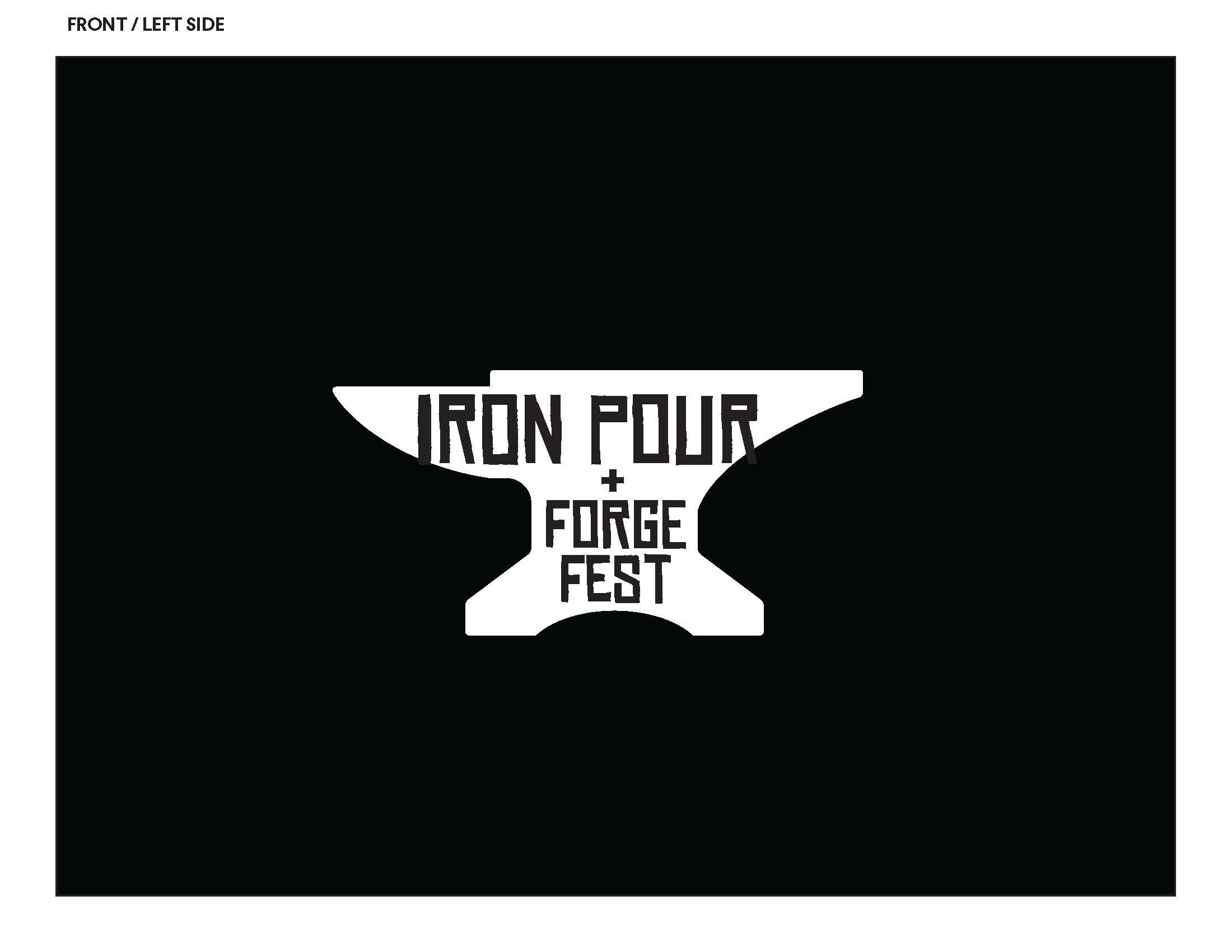  Illustrated logo design located on front left of t-shirt 
