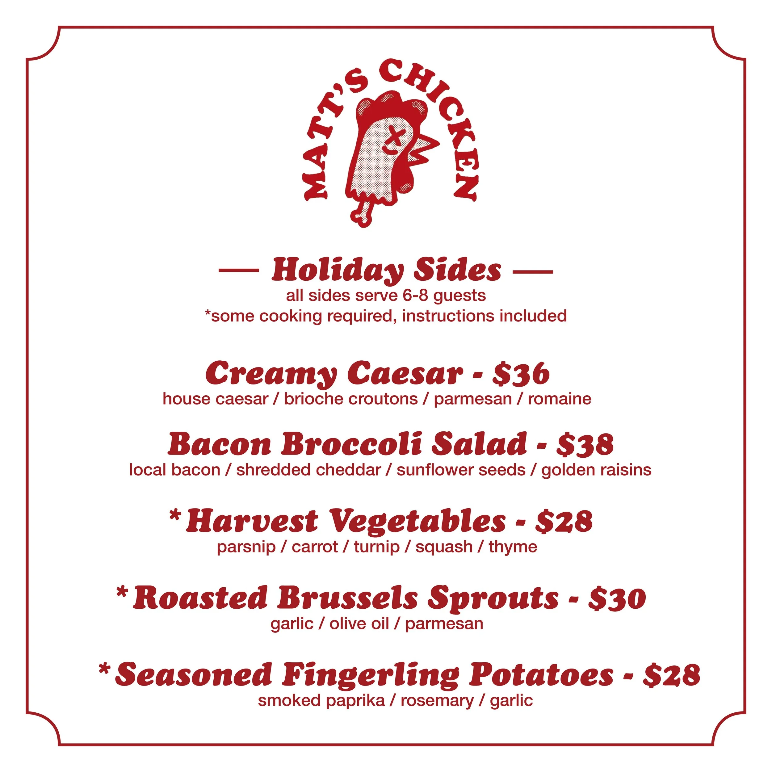  2022 Holiday Menu for Instagram &amp; Facebook / slide 2 