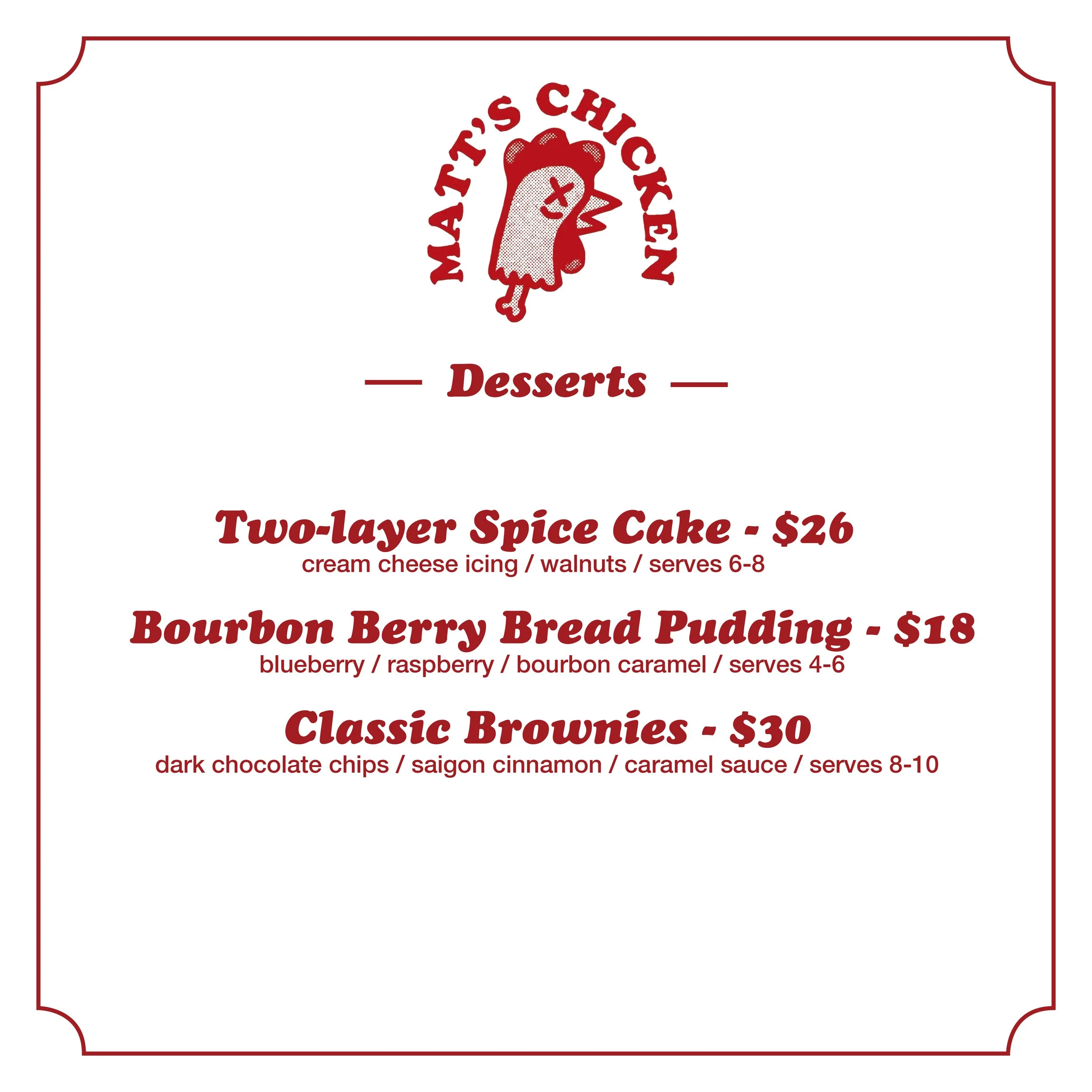  2022 Holiday Menu for Instagram &amp; Facebook / slide 3 