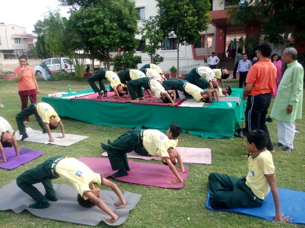 Yoga camp at SS Divine school, 2014
