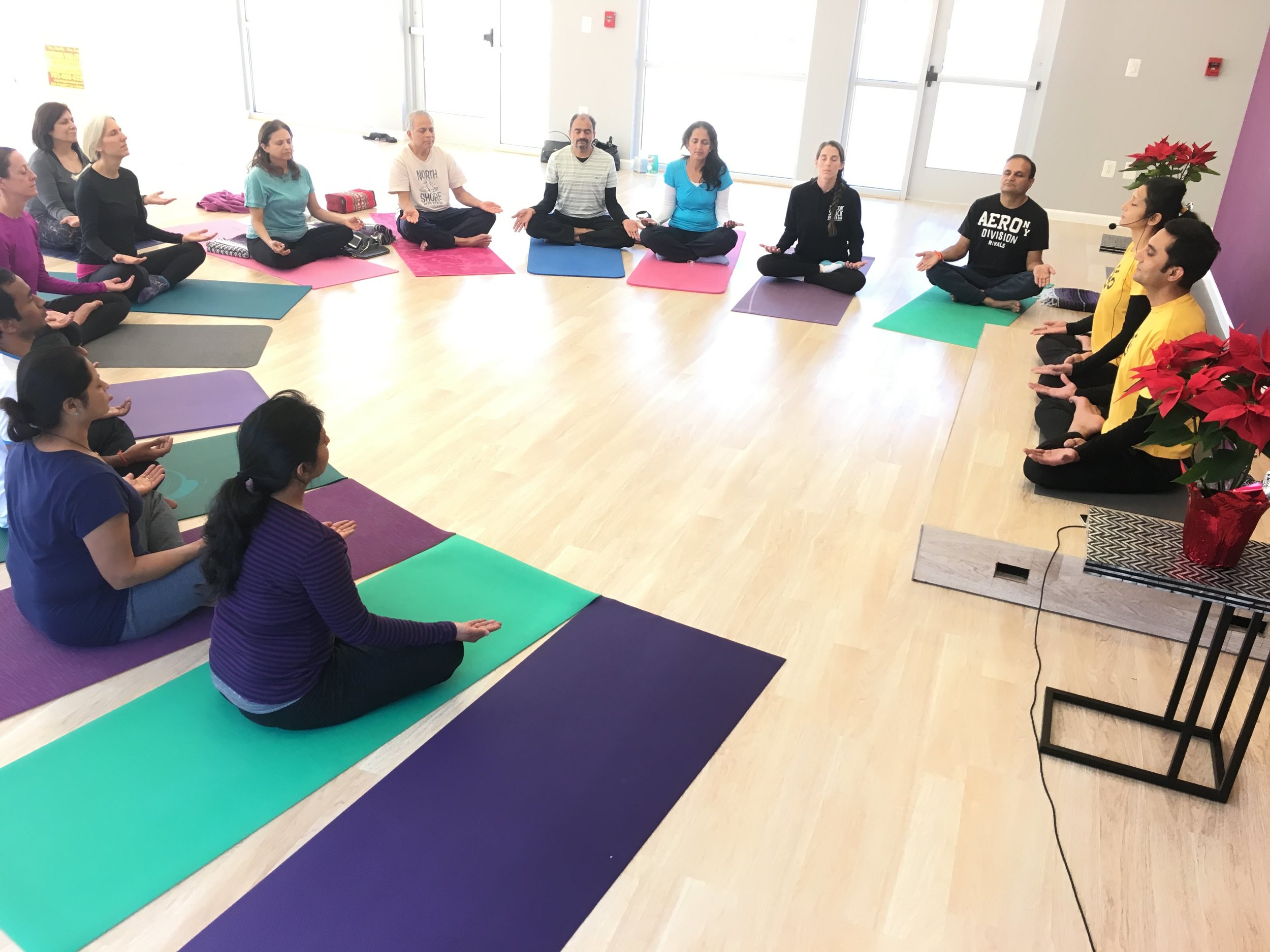Group Meditation at HYC Lorton, 2018 