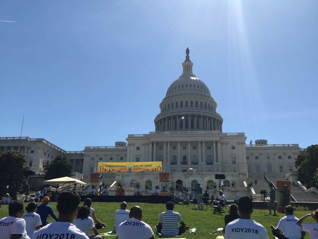 International Day Of Yoga at Capitol Hill, Washington D.C., Jun 2018