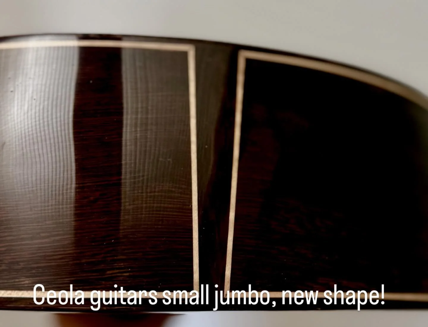 Brand new guitar shape for us, a small jumbo. #acousticguitar #guitar #luthier #handmade  #nwa