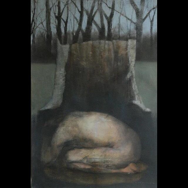Feeling some hibernation vibes on this #tbt &ldquo;Sanctuary&rdquo;, pastel on paper 2012