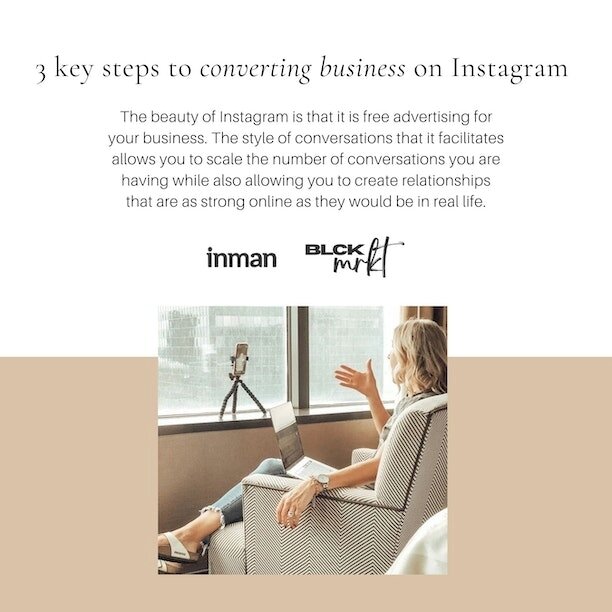 These are the 3 steps to converting on Instagram 👇⁣
⁣
BRANDING⁣
By creating a cohesive visual brand, you help to build recognition within your sphere of influence. In other words, you stand out!⁣
⁣
STORYTELLING⁣
As humans, we value connection, and s
