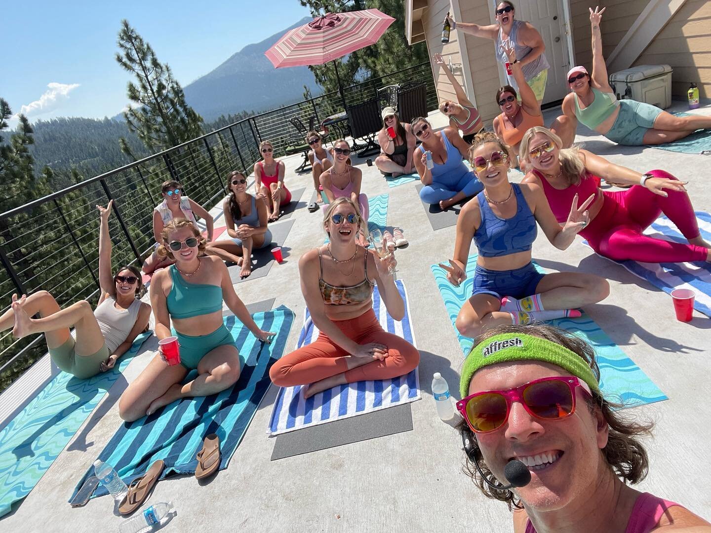 Weekends in summer are booking up fast! Lock in your private Swami Mosa session for your party while you still can!

Or let&rsquo;s do a Tuesday. I&rsquo;m free. 

#swamimosa #swamimosayoga #tahoe #thingstodointahoe #yoga #comedyyoga #bachelorettepar