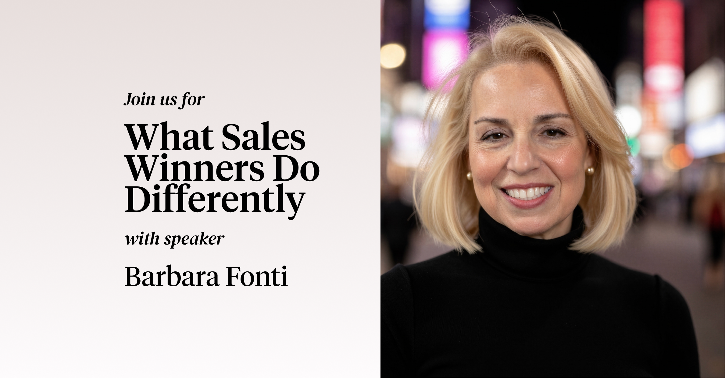 What Sales Winners Do Differently Featuring Barbara Fonti