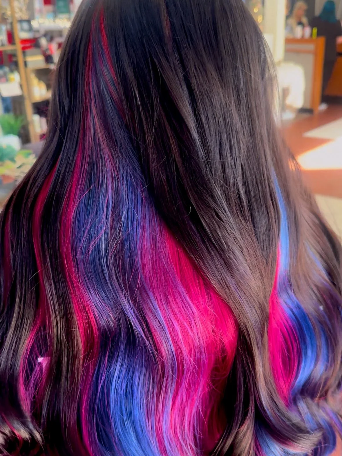 We heard you were looking for a stylist that specializes in vivids? Look no further than @artistrybylivw @tianas.hair.page @jordana.morris @happy.little.hairs